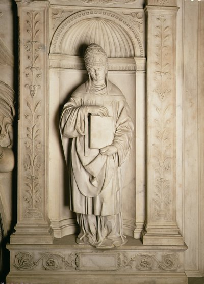 St. Gregory (c.540-604) from the Piccolomini altar by Michelangelo Buonarroti